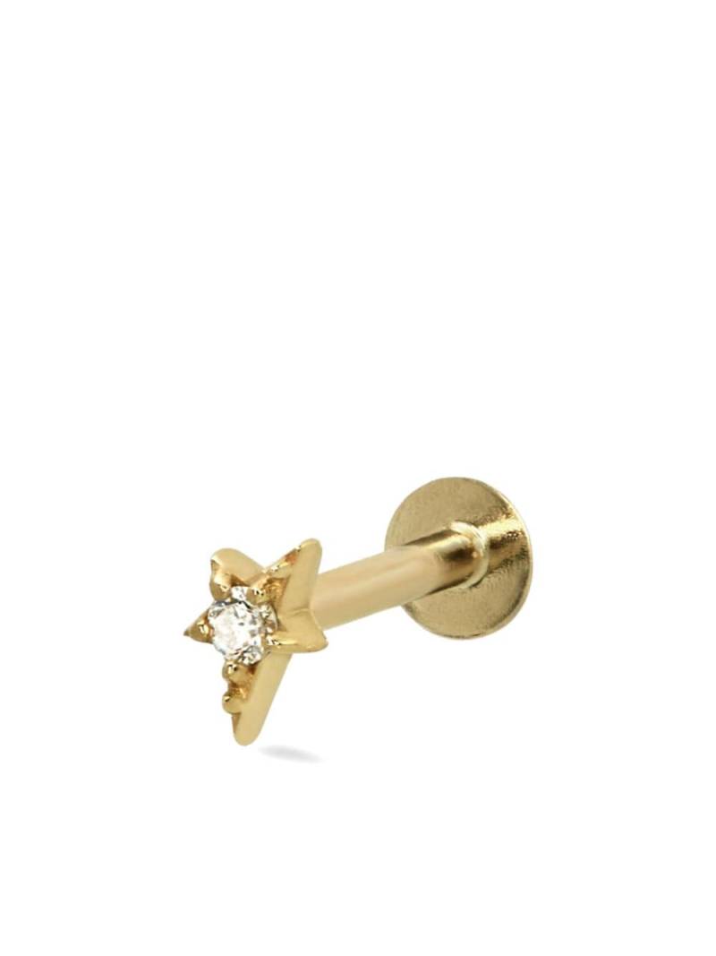 Lark & Berry 14kt yellow gold Shooting Star diamond stud earring von Lark & Berry