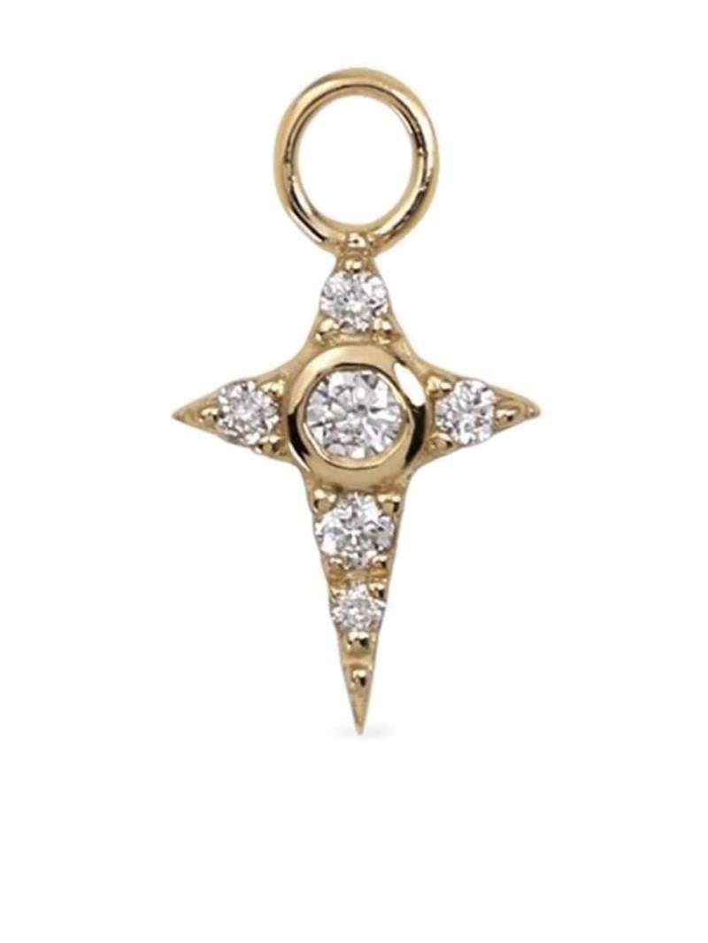 Lark & Berry 9kt yellow gold Celestial diamond charm von Lark & Berry