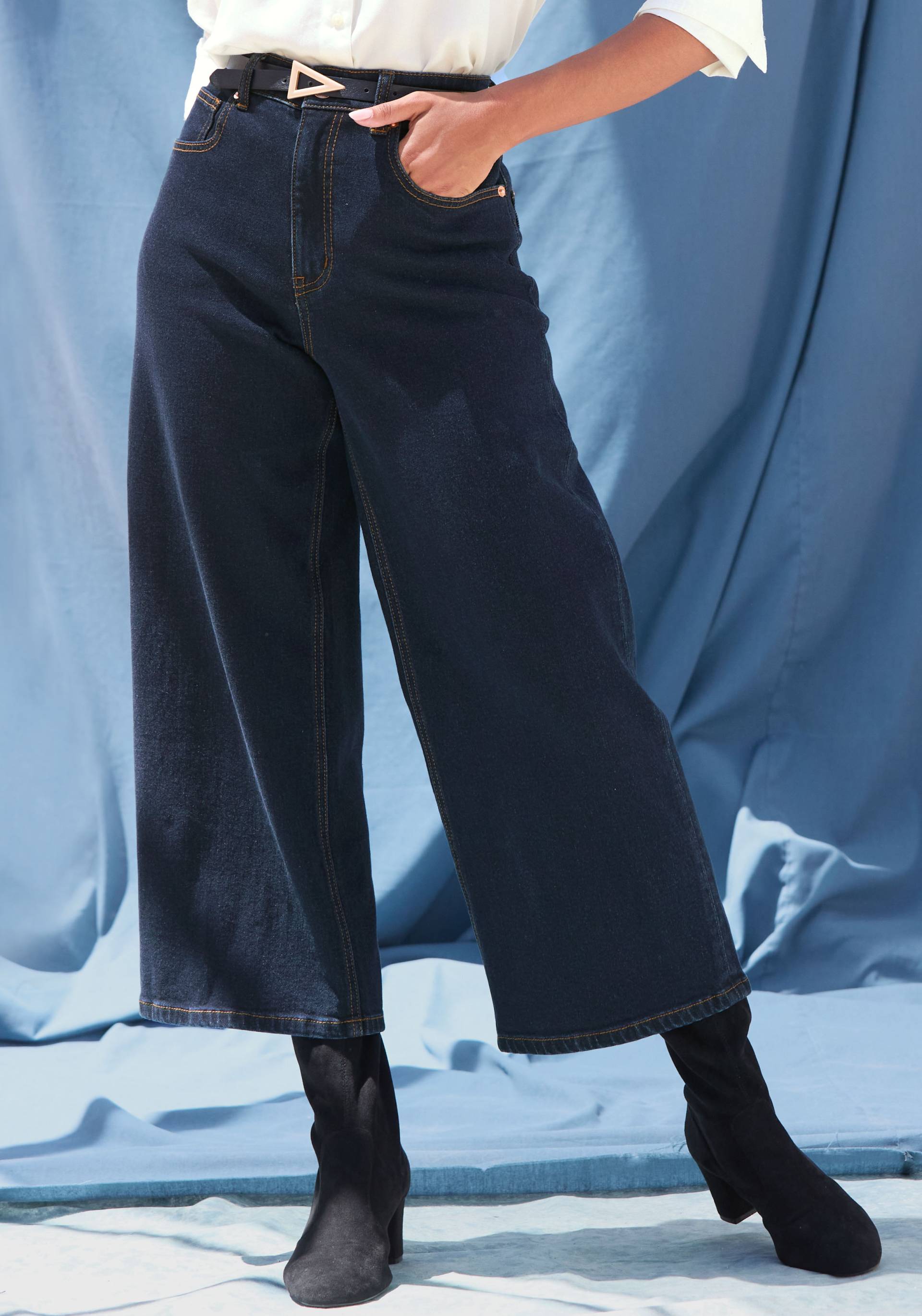 LASCANA 7/8-Jeans, aus Baumwoll-Denim, Straight-Leg von Lascana