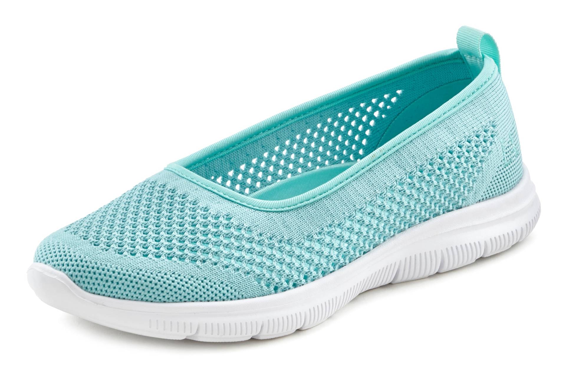 LASCANA Sneaker Ballerinas, ultraleichter Slipper,Freizeitschuh aus Mesh, weicher Innensohle VEGAN von Lascana