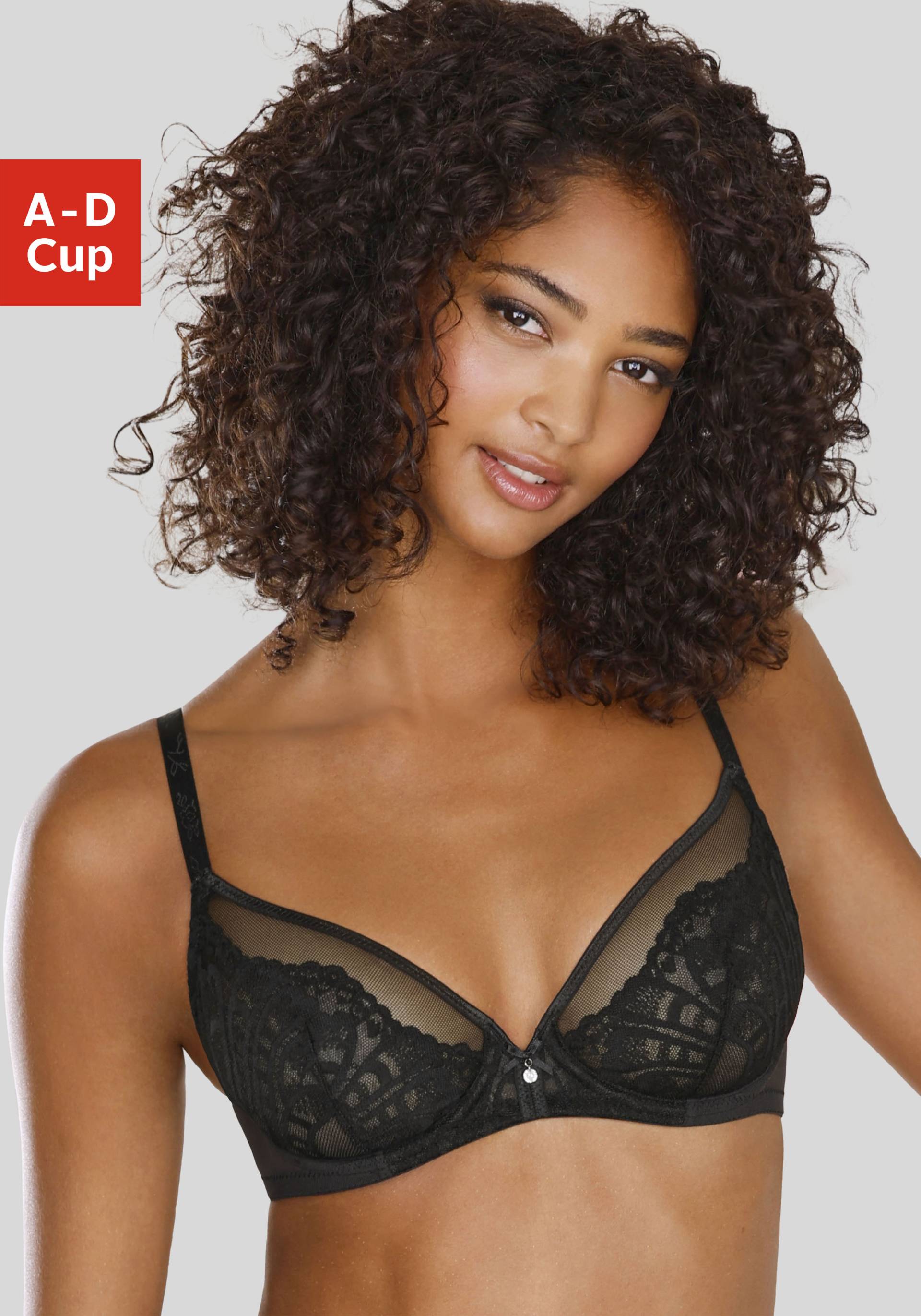 LASCANA Bügel-BH »Flora«, mit feiner Spitze und edlem Glitzeraccessoire, sexy Dessous LASCANA Bügel-BH »Flora«, mit feiner Spitze und edlem Glitzeraccessoire, sexy Dessous von Lascana