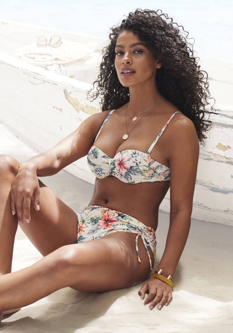 LASCANA Bügel-Bandeau-Bikini-Top »Salsa«, mit tollem Blumenprint von Lascana