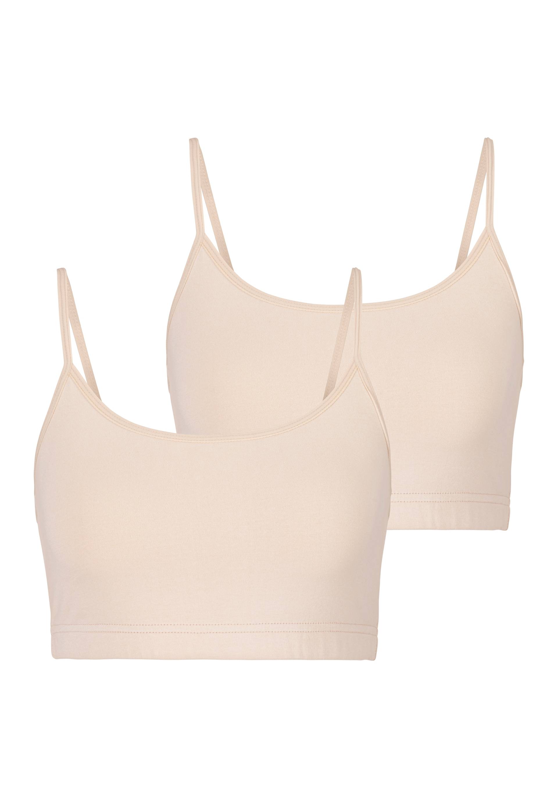 LASCANA Bustier, (Packung, 2 tlg., 2 Stück), aus elastischer Baumwolle von Lascana