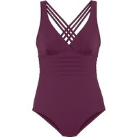 LASCANA Damen Badeanzug dunkelrot | 38C von Lascana