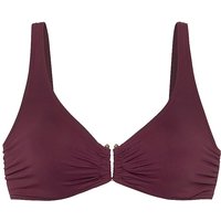 LASCANA Damen Bikinioberteil dunkelrot | 38C von Lascana