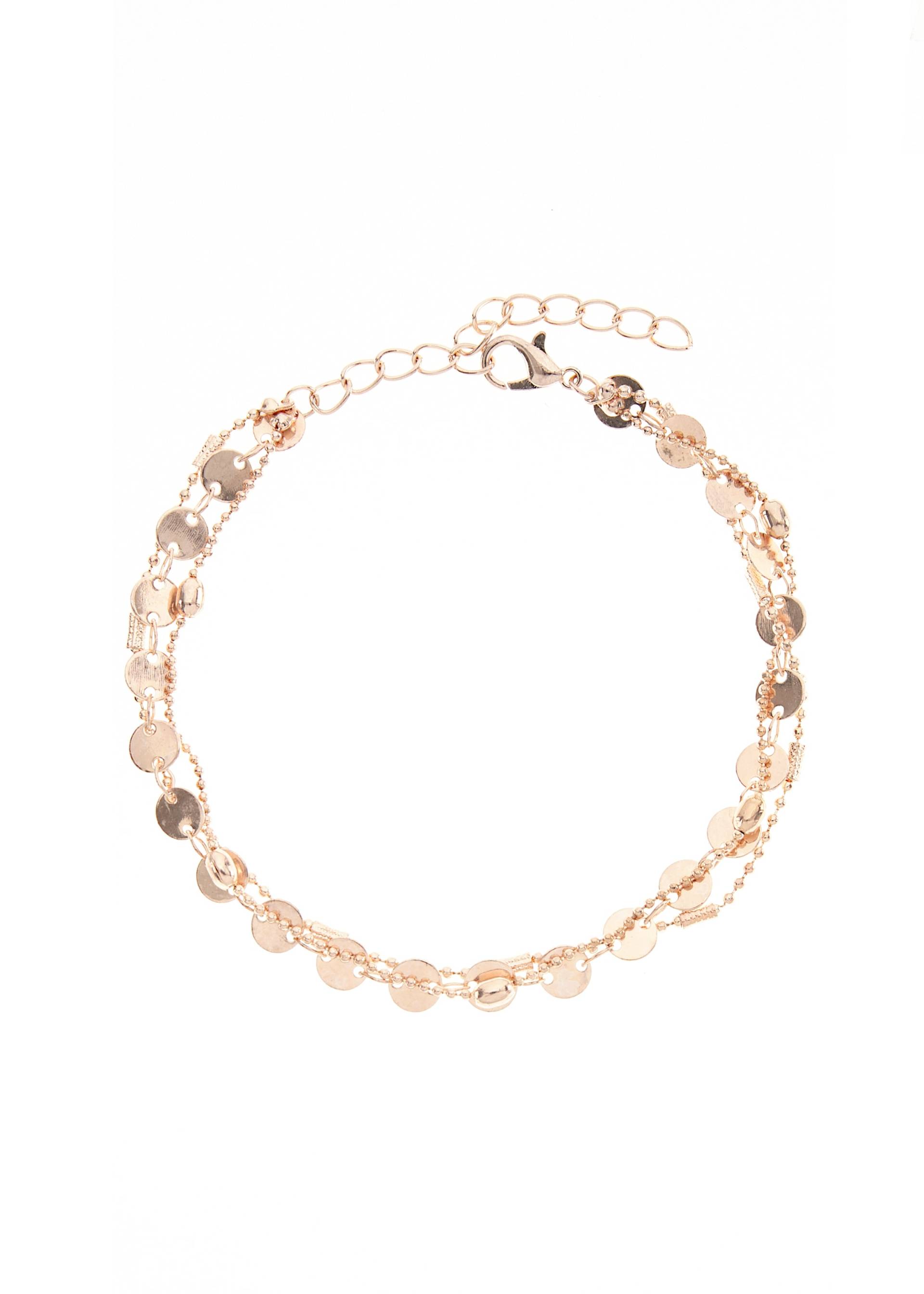 LASCANA Fusskette, mit kleinen Plättchen, Fusskettchen-Armband, Fussketten Set von Lascana