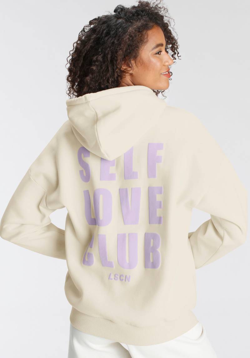 LASCANA Hoodie, mit Schriftzug auf dem Rücken, Loungeanzug von Lascana