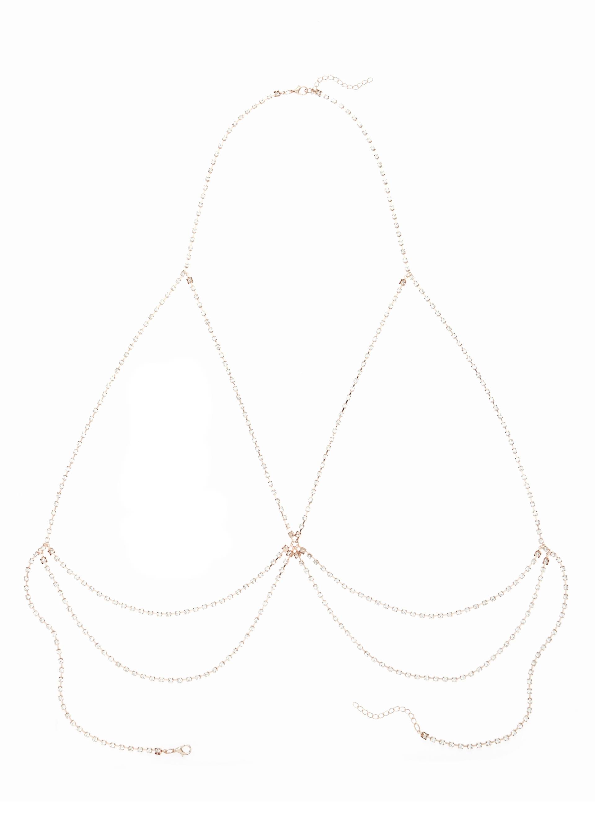 LASCANA Lange Kette, mit Strass, Körperkette, Kettengürtel, Bikinikette, Halskette LASCANA Lange Kette, mit Strass, Körperkette, Kettengürtel, Bikinikette, Halskette von Lascana