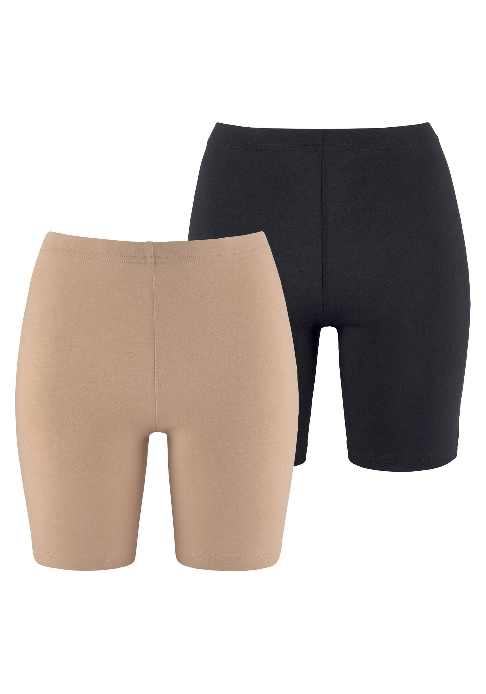 LASCANA Lange Unterhose, (Packung, 2 St.), "Perfect Basics" aus elastischer Baumwolle von Lascana