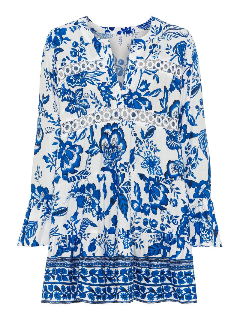 LASCANA Longbluse, mit Spitzeneinsätzen, Tunika, Blusenkleid, Strandmode von Lascana