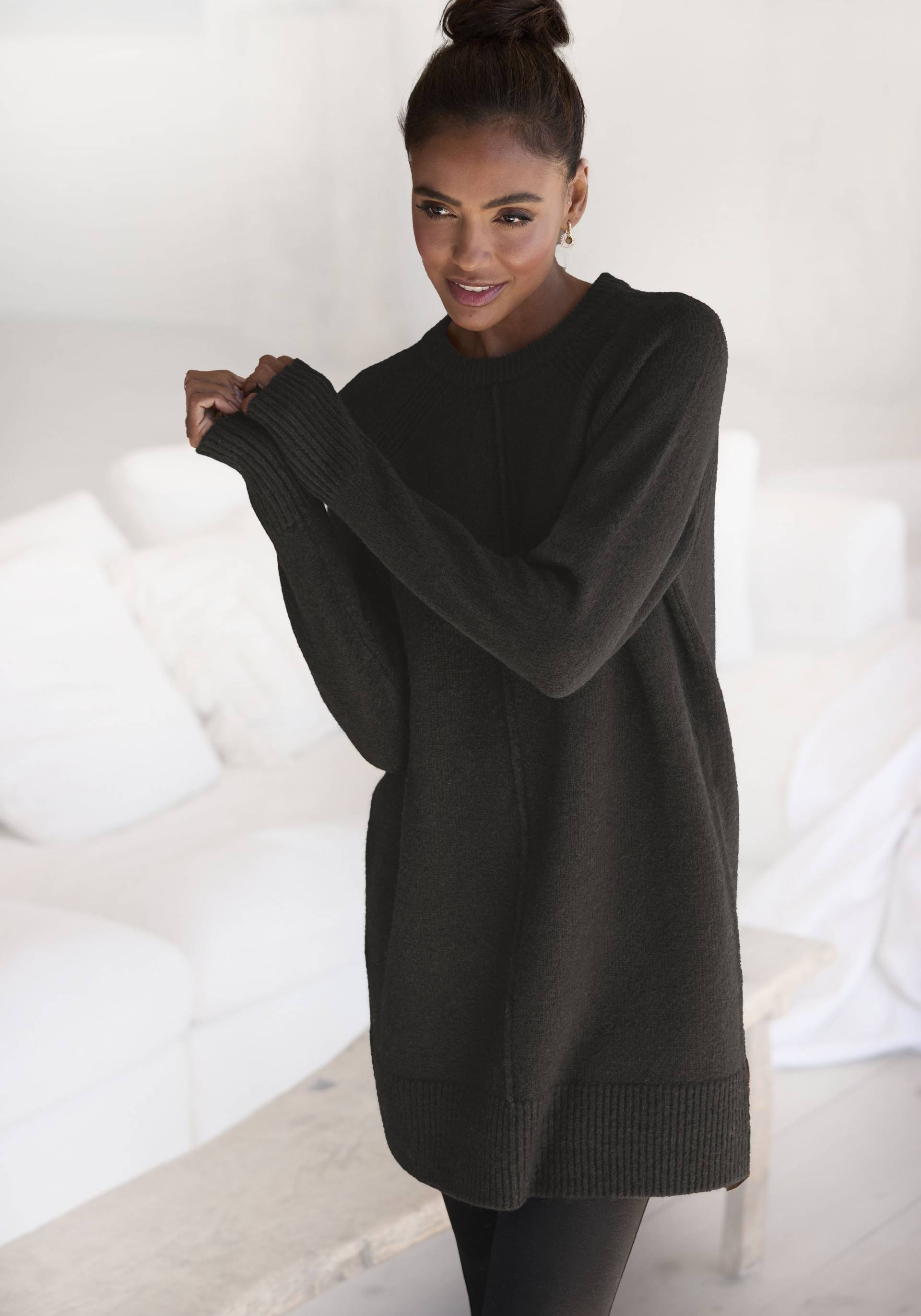 LASCANA Longpullover, in lässiger Form aus supersofter Qualität, Kuschelpulli, Pulloverkleid LASCANA Longpullover, in lässiger Form aus supersofter Qualität, Kuschelpulli, Pulloverkleid von Lascana