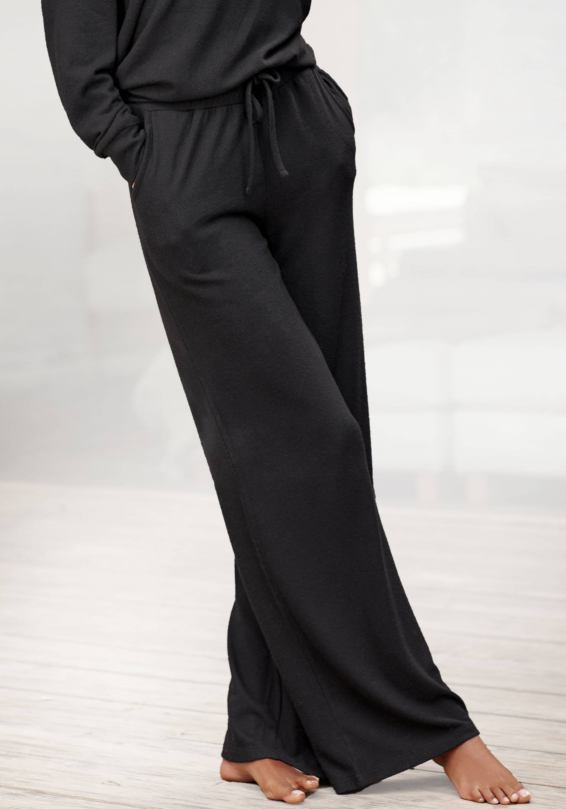 LASCANA Loungehose, mit weitem Bein, Loungewear LASCANA Loungehose, mit weitem Bein, Loungewear von Lascana