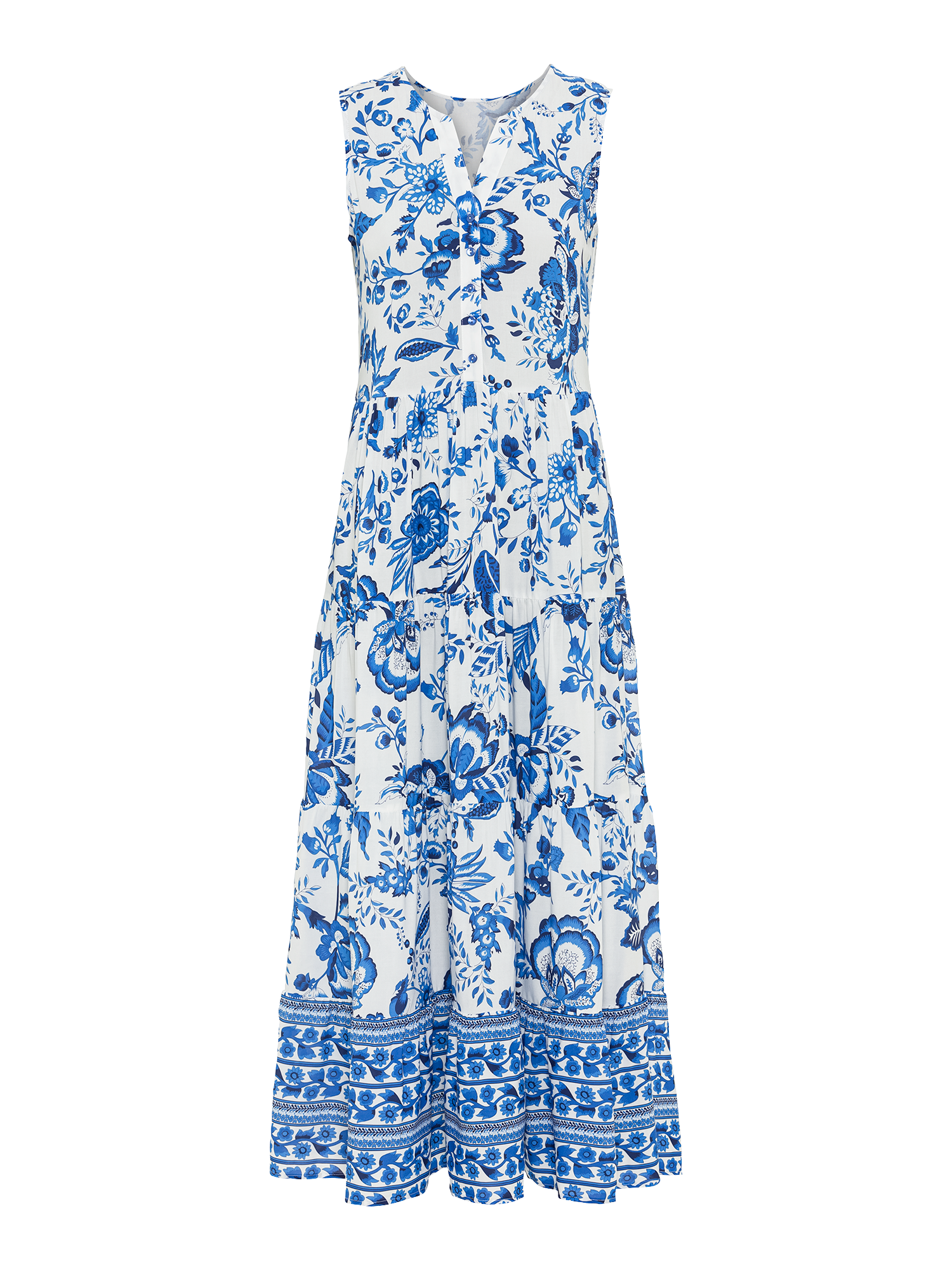 LASCANA Maxikleid, mit Blumenprint und Knopfleiste, Sommerkleid, Strandkleid von Lascana