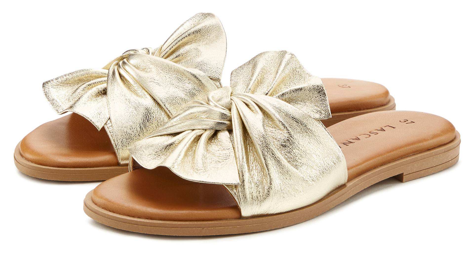 LASCANA Pantolette »Mule, Sandale, offener Schuh«, aus Leder von Lascana