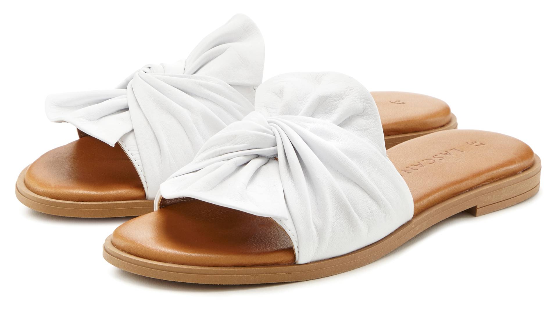 LASCANA Pantolette »Mule, Sandale, offener Schuh«, aus Leder von Lascana