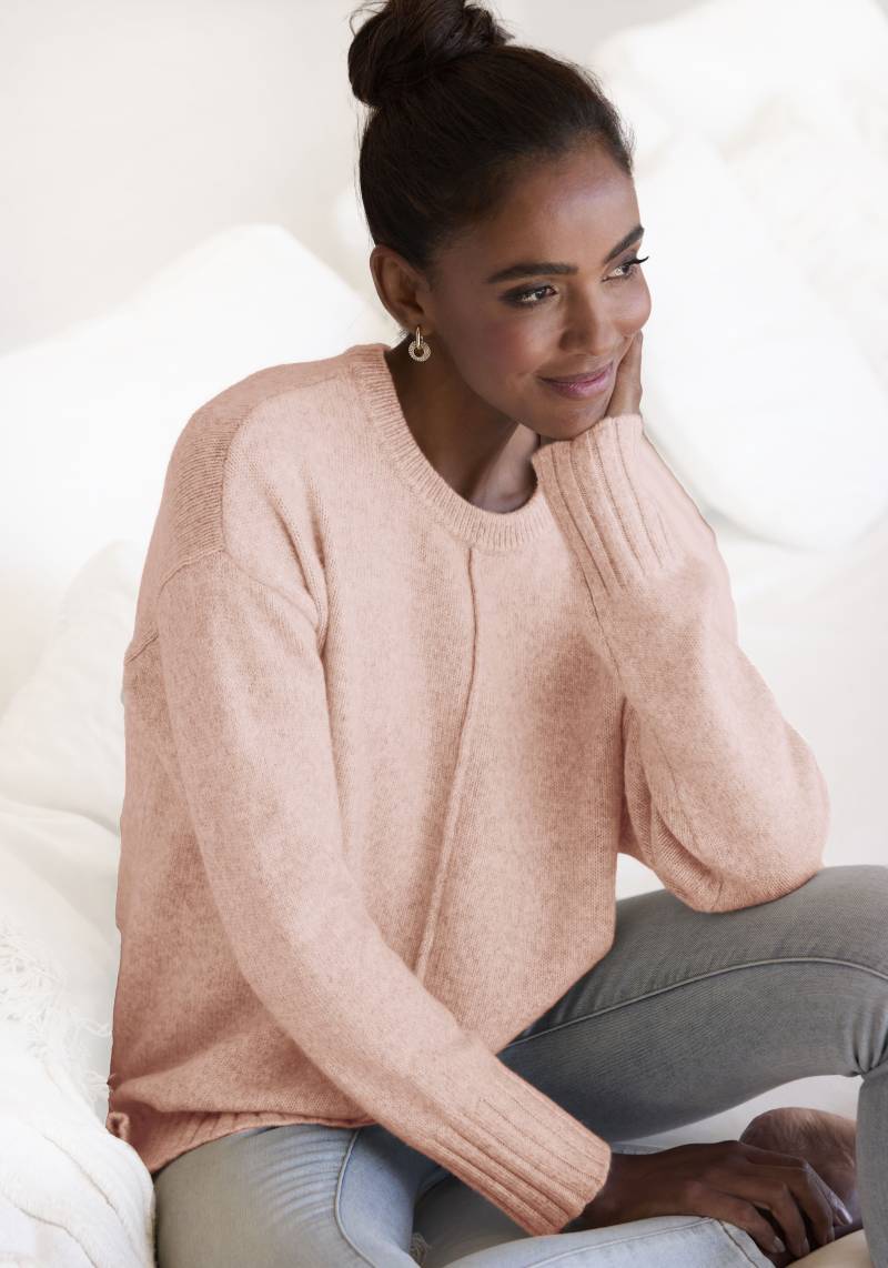 LASCANA Rundhalspullover, aus supersofter Strickqualität, Basic von Lascana
