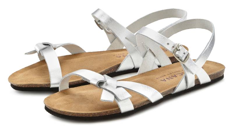 LASCANA Sandale »Sommerschuh«, Sandalette, Sommerschuh aus Leder von Lascana