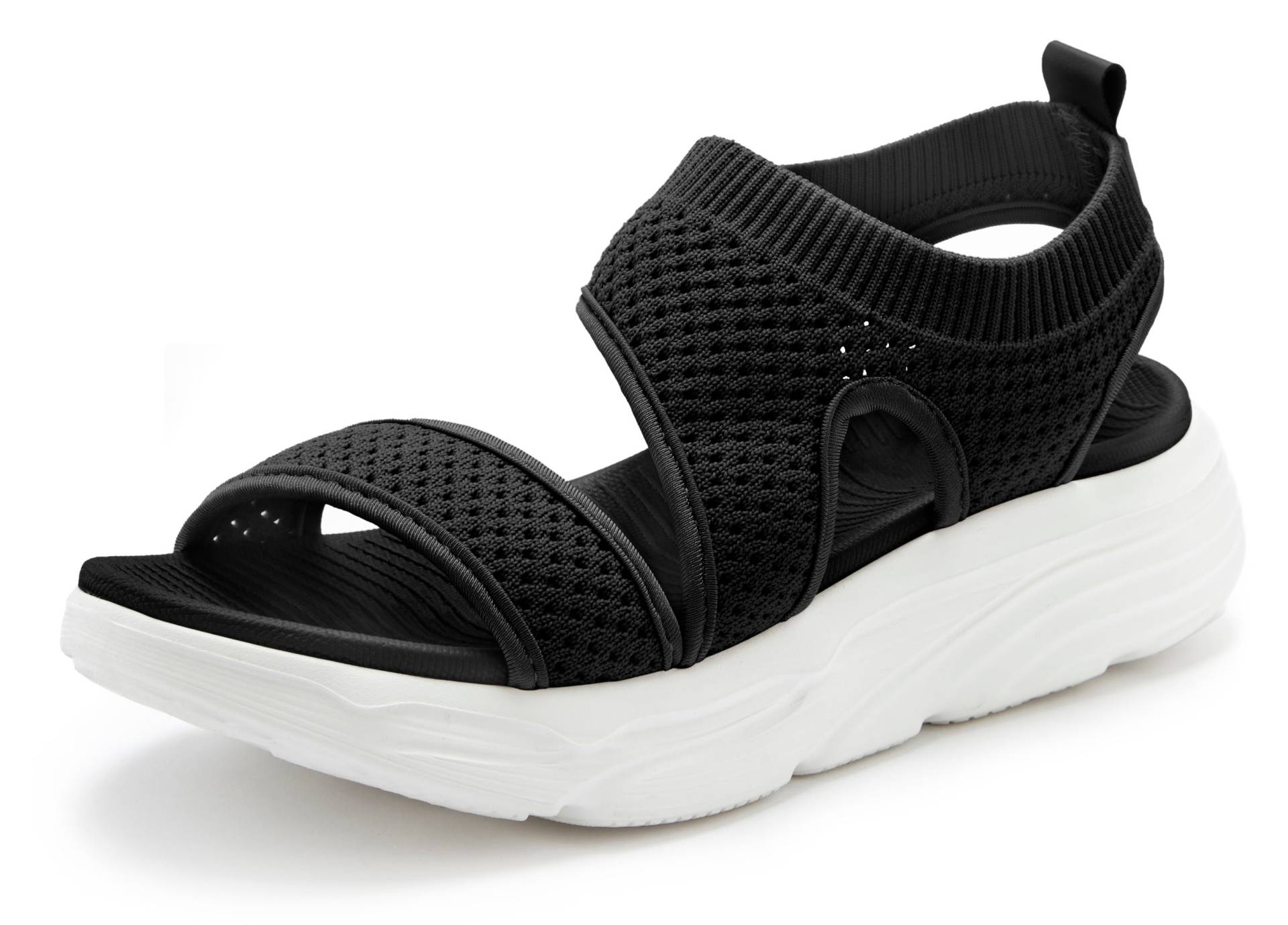 LASCANA Sandale »Sommerschuh«, Sandalette, Sommerschuh aus elastischem Textil besonders leicht VEGAN von Lascana