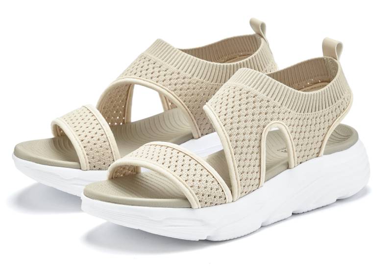 LASCANA Sandale »Sommerschuh«, Sandalette, Sommerschuh aus elastischem Textil besonders leicht VEGAN von Lascana