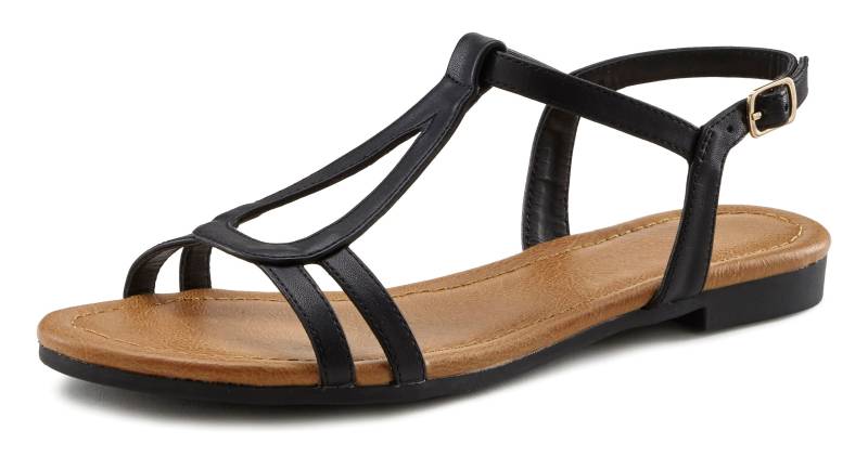 Vivance Sandale »Sommerschuh«, Sandalette, Sommerschuh mit raffinierten Riemchen VEGAN von Vivance