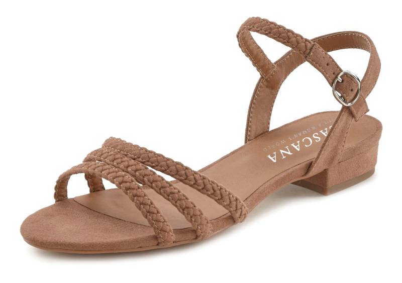 LASCANA Sandale »Sommerschuh«, Sandalette, Sommerschuh mit geflochtenen Riemchen VEGAN von Lascana