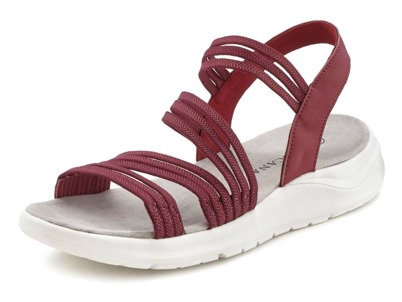 LASCANA Sandale »Sommerschuh«, Sandalette, Sommerschuh, ultraleichter Sohle,elastische Riemchen VEGAN von Lascana