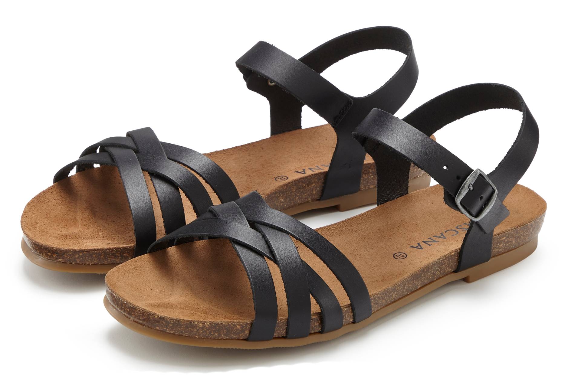 LASCANA Sandale »Sandalette, Sommerschuh«, aus Leder von Lascana