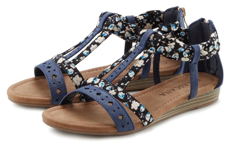 LASCANA Sandale »Sommerschuh«, Sandalette, Sommerschuh mit Riemchen im Festival-Look VEGAN von Lascana