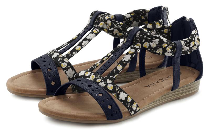 LASCANA Sandale »Sommerschuh«, Sandalette, Sommerschuh mit Riemchen im Festival-Look VEGAN von Lascana