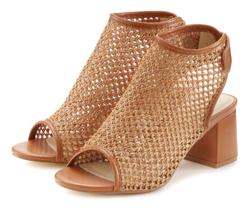 LASCANA Sandalette »Sommerschuh«, Sandale, Sommerschuh in modischer Flecht-Optik VEGAN von Lascana