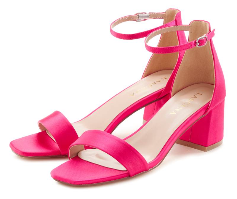 LASCANA Sandalette »Sommerschuh«, mit Blockabsatz, Sandale, Sommerschuh VEGAN von Lascana
