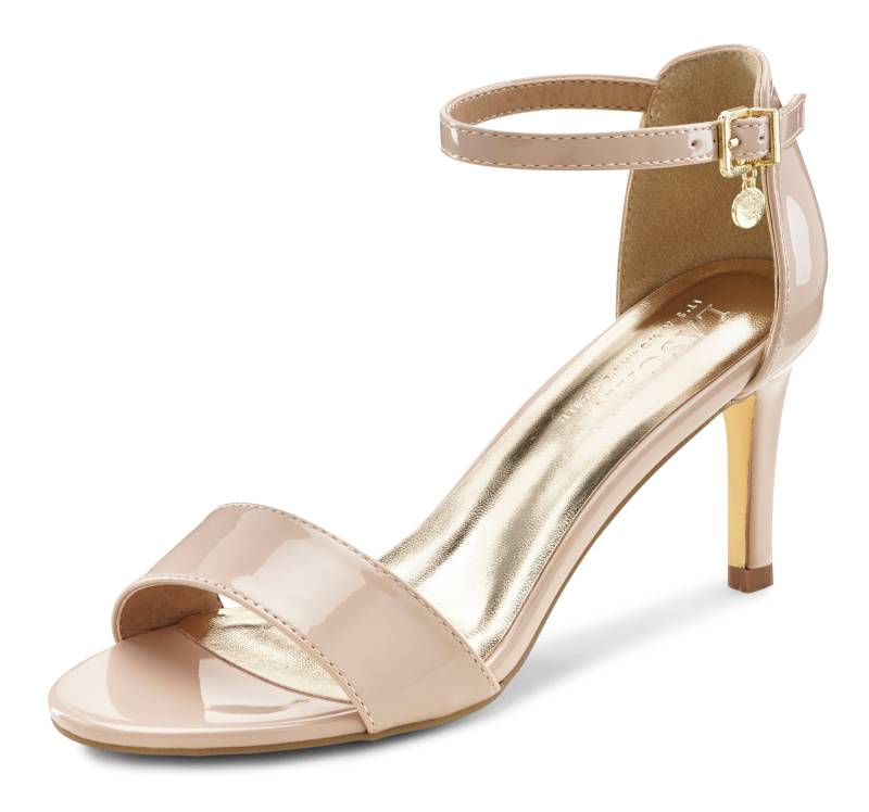 LASCANA High-Heel-Sandalette »Sommerschuh«, im zeitlosen Design, Riemchensandalette VEGAN von Lascana