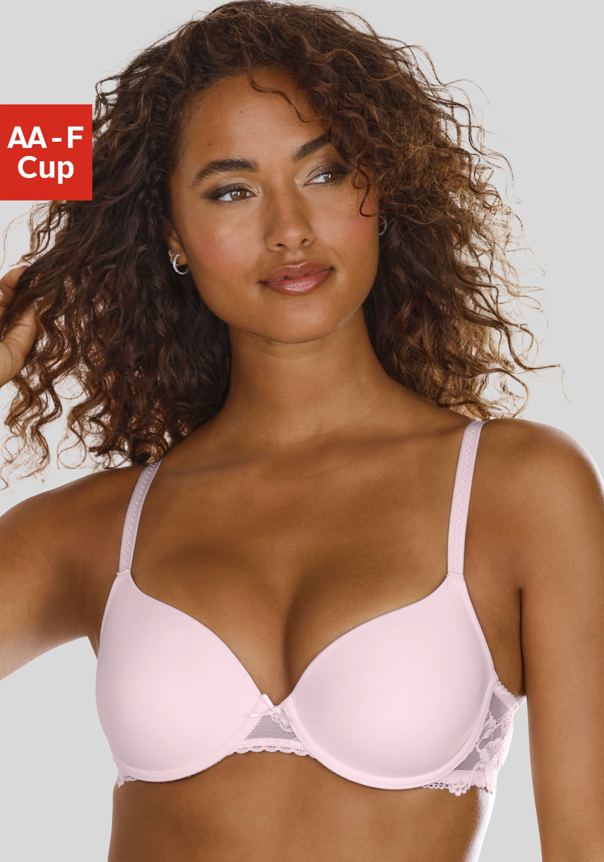 LASCANA Schalen-BH »Vittoria«, mit Bügel und Rücken aus floraler Spitze LASCANA Schalen-BH »Vittoria«, mit Bügel und Rücken aus floraler Spitze von Lascana