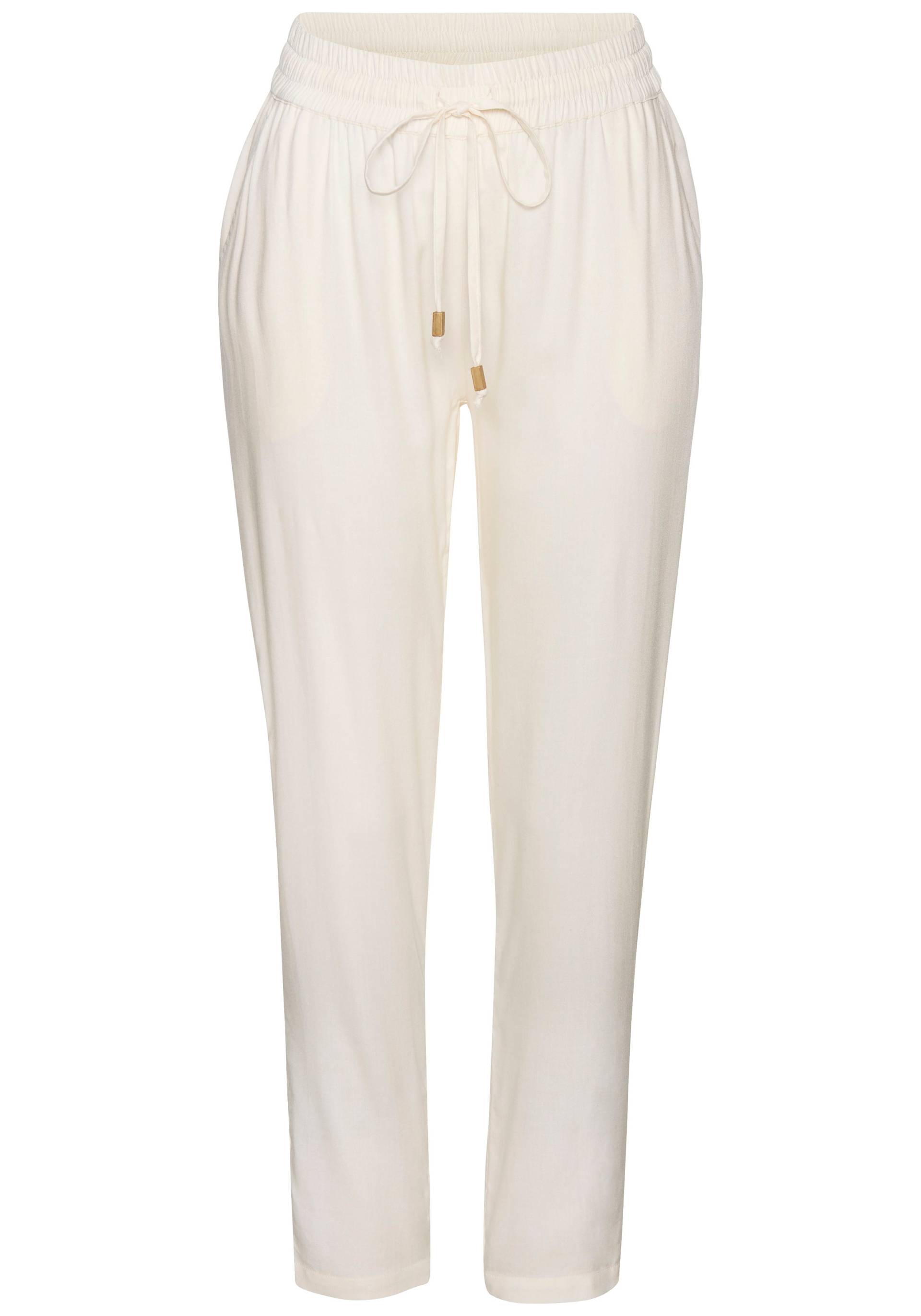LASCANA Schlupfhose, aus gewebter Viskose, schmaler Schnitt, Sommerhose, Business-Look LASCANA Schlupfhose, aus gewebter Viskose, schmaler Schnitt, Sommerhose, Business-Look von Lascana