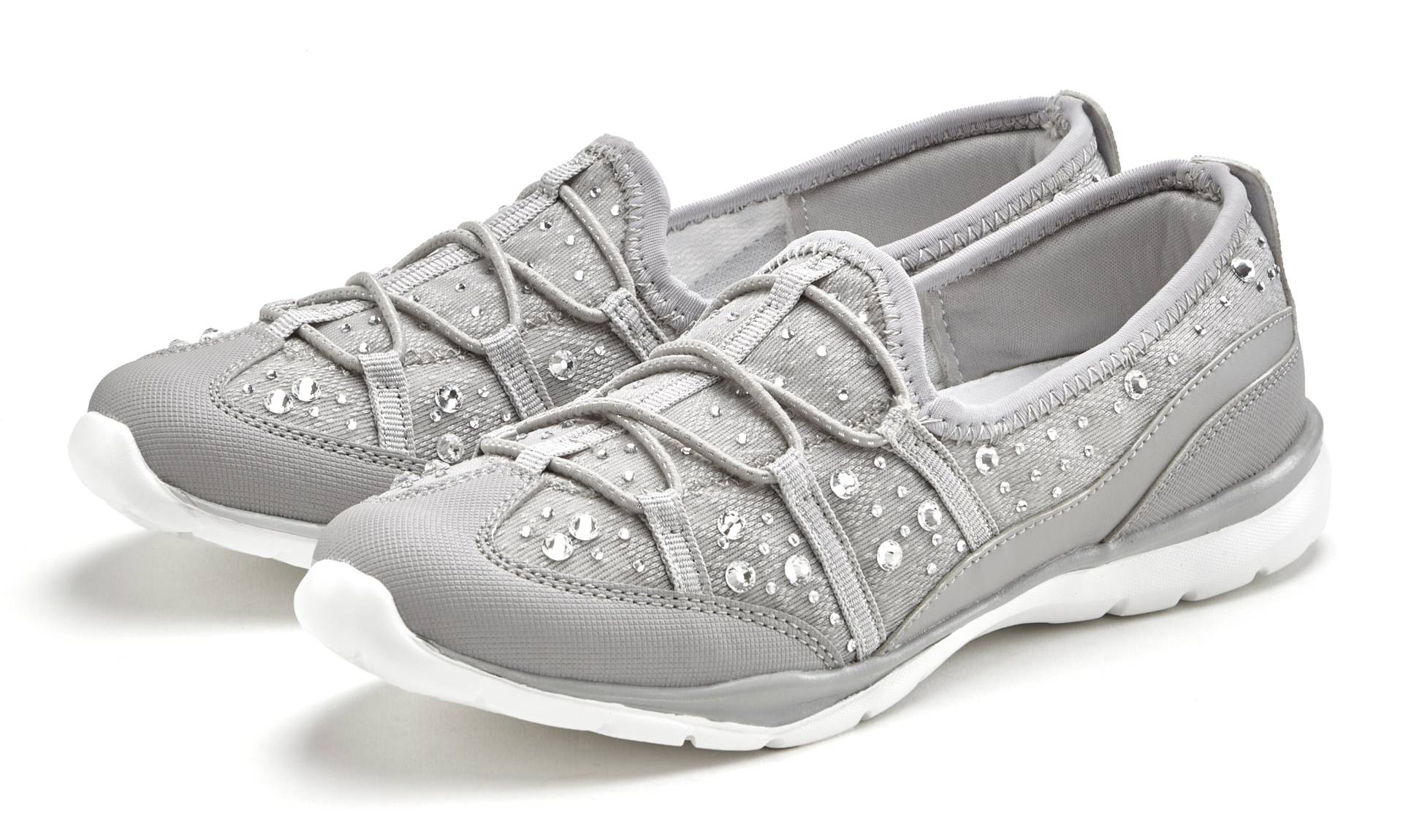 LASCANA Sneaker, Freizeitschuh, Halbschuh, Slip-In-Sneaker mit Glitzersteinchen VEGAN LASCANA Sneaker, Freizeitschuh, Halbschuh, Slip-In-Sneaker mit Glitzersteinchen VEGAN von Lascana
