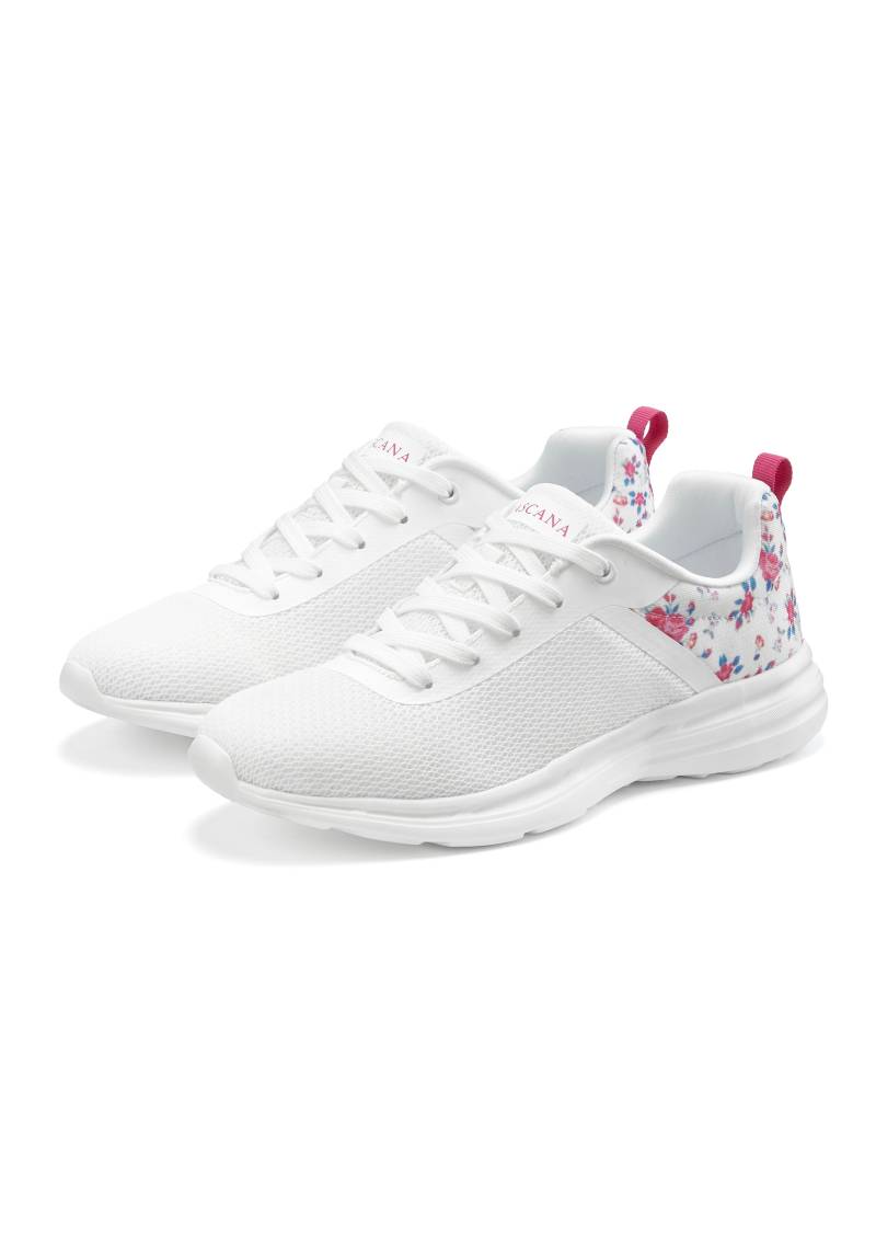 LASCANA Sneaker, Freizeitschuh, Halbschuh mit Blumen-Print VEGAN von Lascana