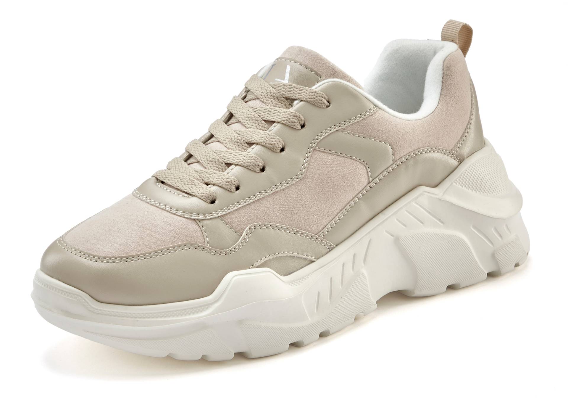 LASCANA Sneaker, Halbschuh, Sportschuh, leichte Chunky Sohle, weiche Innensohle VEGAN LASCANA Sneaker, Halbschuh, Sportschuh, leichte Chunky Sohle, weiche Innensohle VEGAN von Lascana