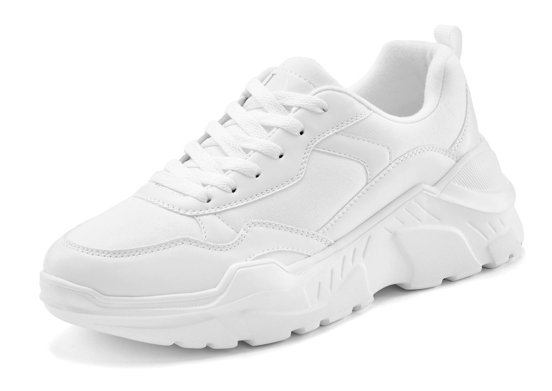 LASCANA Sneaker, Halbschuh, Sportschuh, leichte Chunky Sohle, weiche Innensohle VEGAN von Lascana