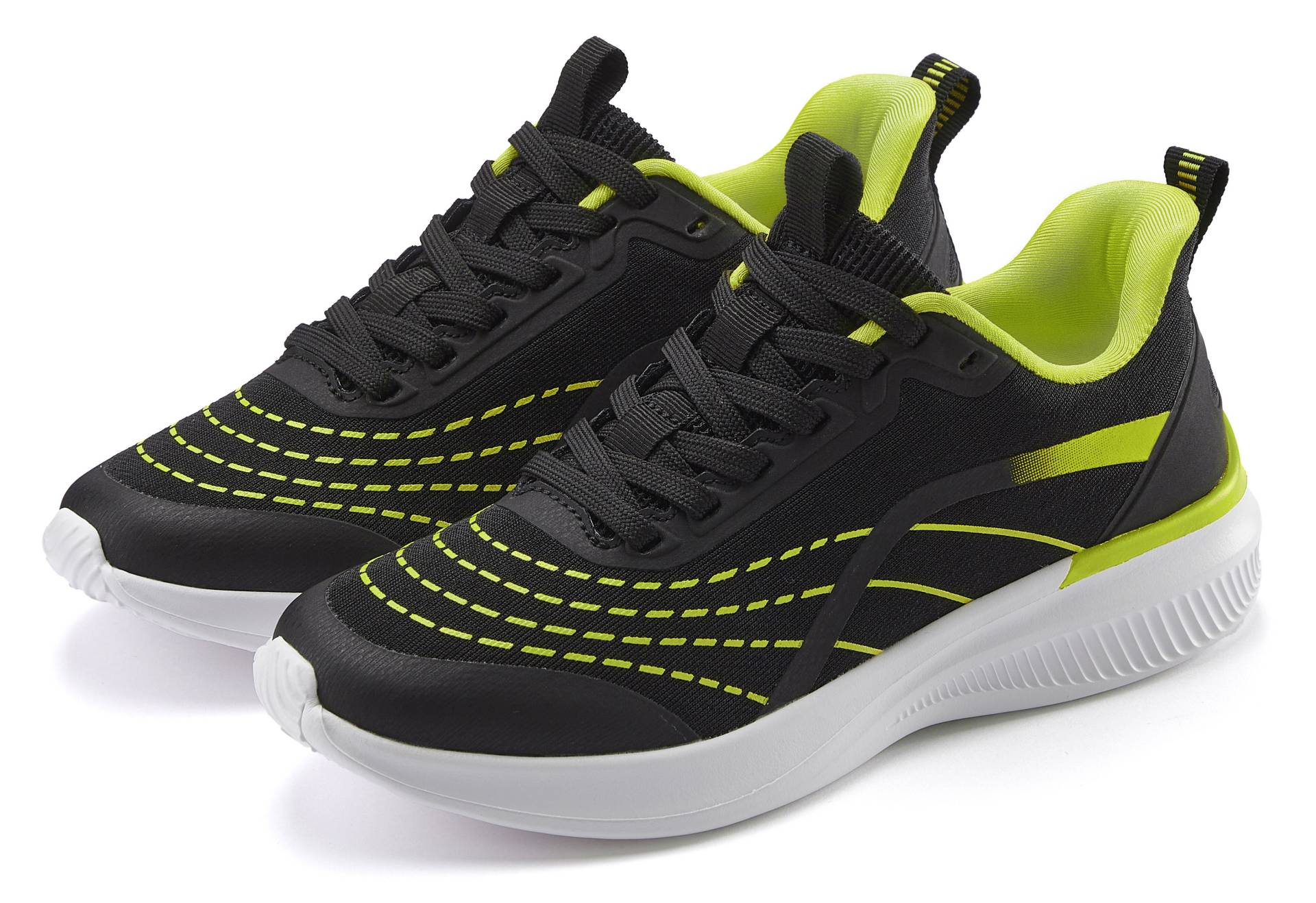 LASCANA Sneaker »Halbschuh, Schnürschuh, Freizeitschuh«, aus Textil mit Farbakzenten LASCANA Sneaker »Halbschuh, Schnürschuh, Freizeitschuh«, aus Textil mit Farbakzenten von Lascana