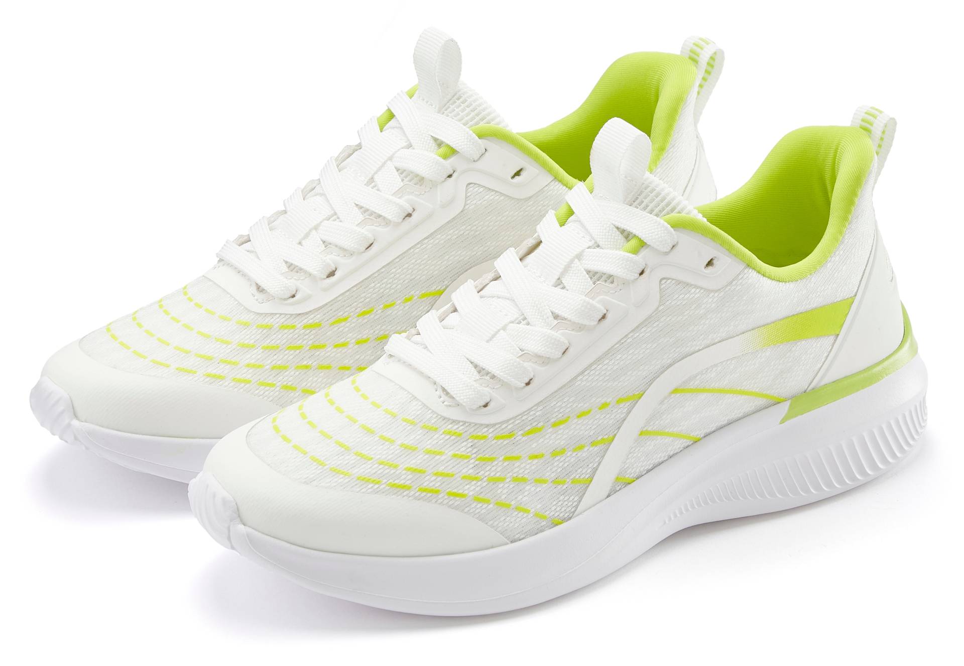 LASCANA Sneaker »Halbschuh, Schnürschuh, Freizeitschuh«, aus Textil mit Farbakzenten LASCANA Sneaker »Halbschuh, Schnürschuh, Freizeitschuh«, aus Textil mit Farbakzenten von Lascana