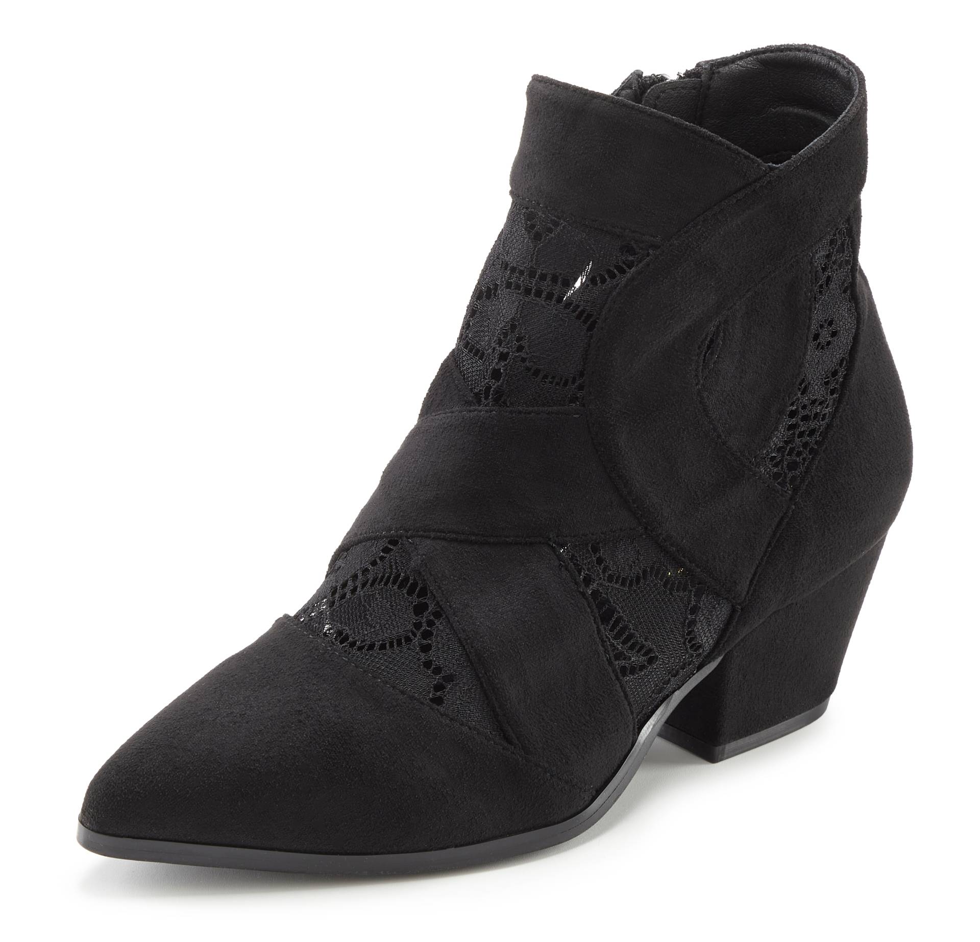 LASCANA Stiefelette, mit Spitze & bequemen Blockabsatz, Cowboy Boots, Westernstiefel LASCANA Stiefelette, mit Spitze & bequemen Blockabsatz, Cowboy Boots, Westernstiefel von Lascana