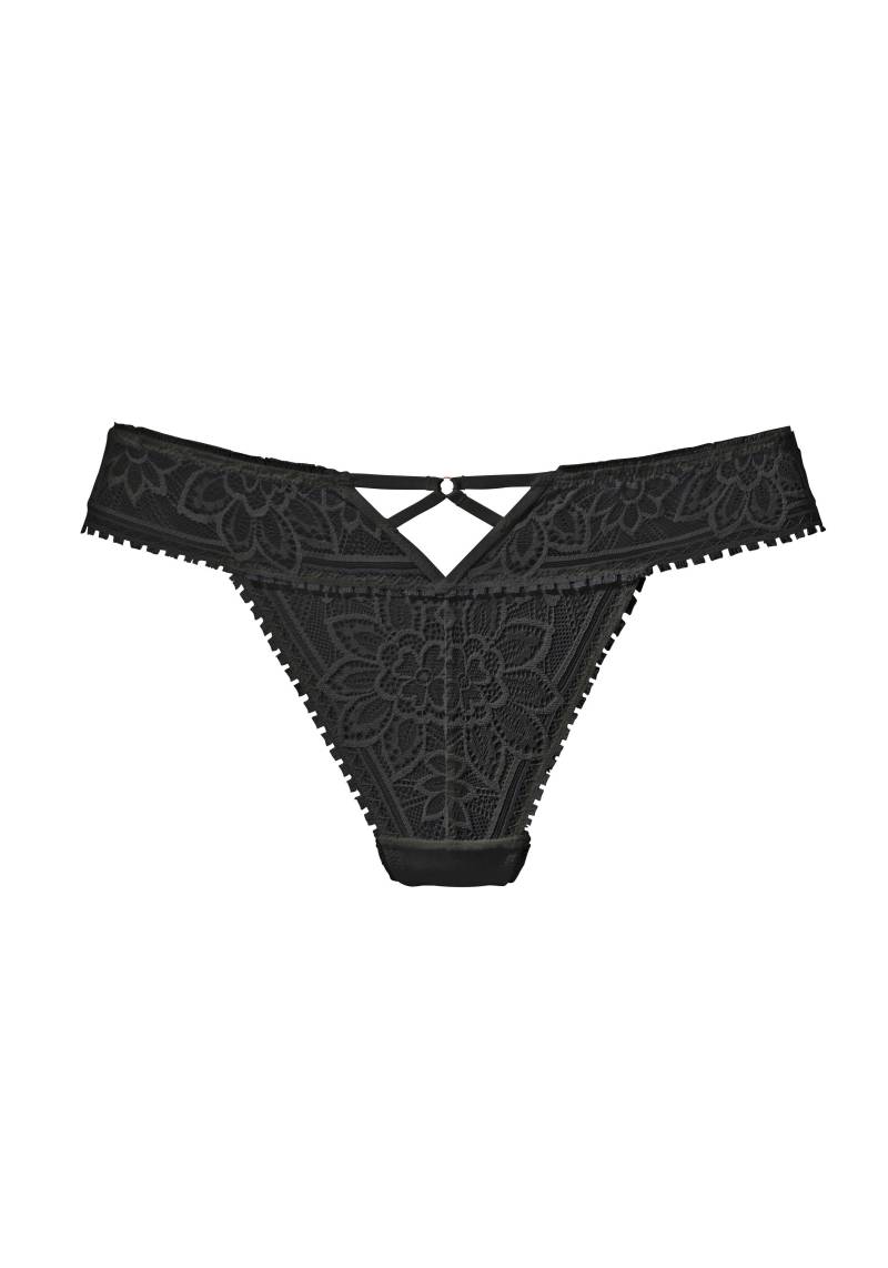 LASCANA String, mit edlem Cut-Out aus floraler Jacquardspitze von Lascana