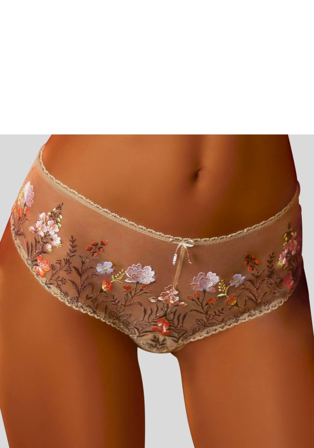 LASCANA Stringpanty »Maria«, mit bunten Blumen aus Stickereispitze LASCANA Stringpanty »Maria«, mit bunten Blumen aus Stickereispitze von Lascana