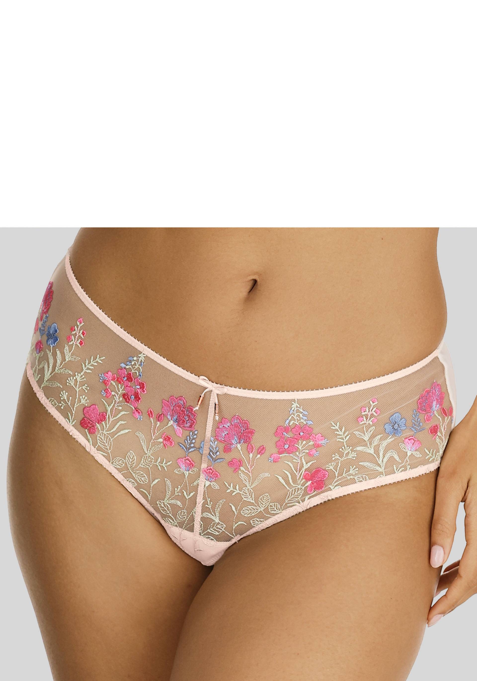 LASCANA Stringpanty »Maria«, mit bunten Blumen aus Stickereispitze LASCANA Stringpanty »Maria«, mit bunten Blumen aus Stickereispitze von Lascana