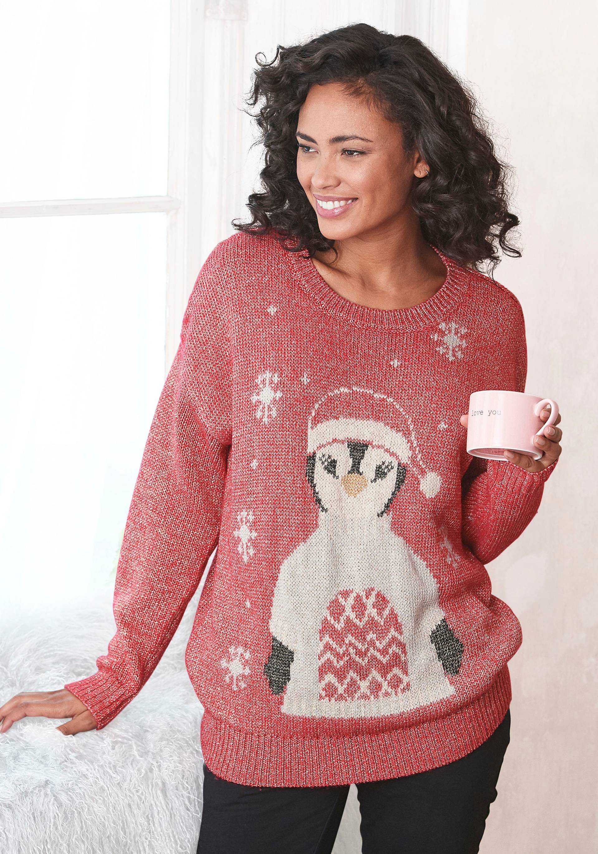 LASCANA Sweater »Weihnachtspullover« von Lascana