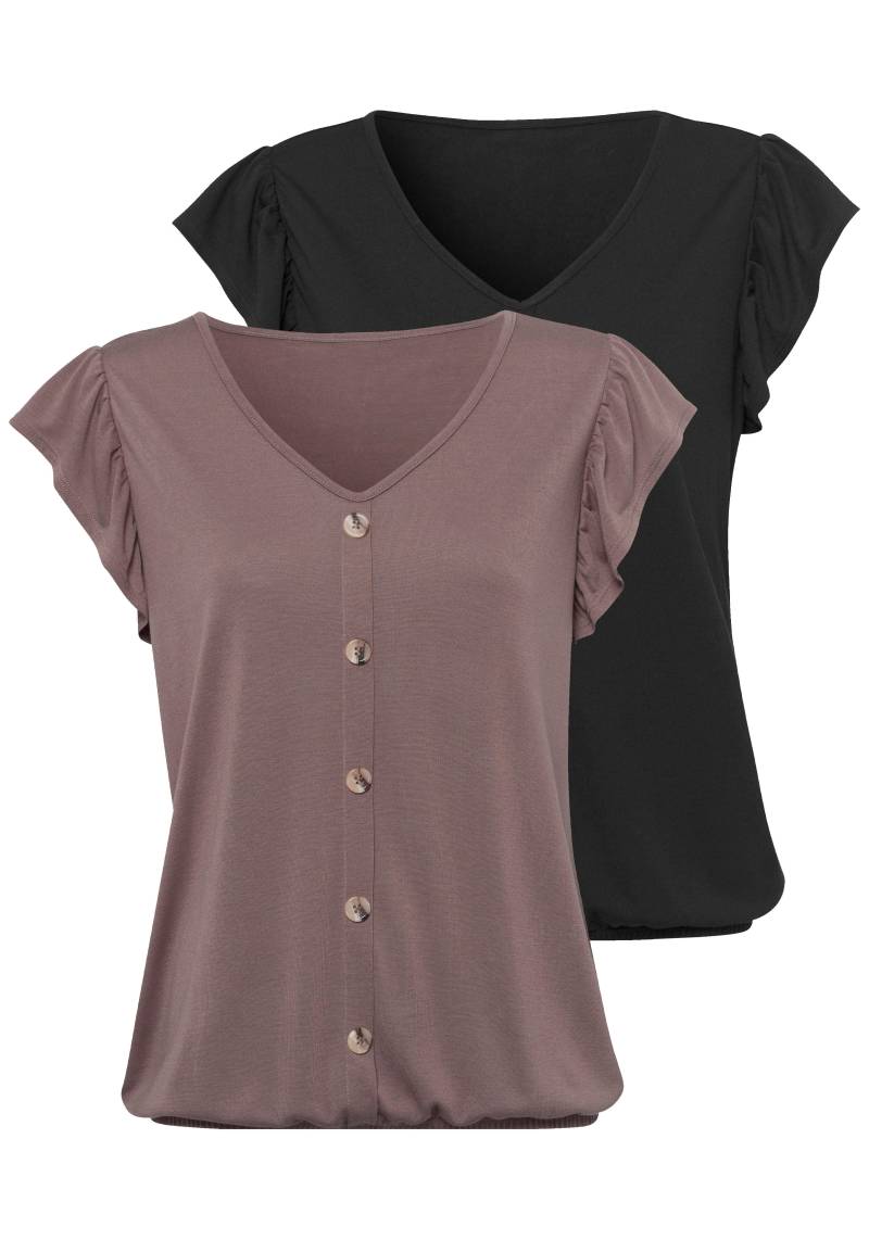 LASCANA T-Shirt, (2er-Pack) von Lascana