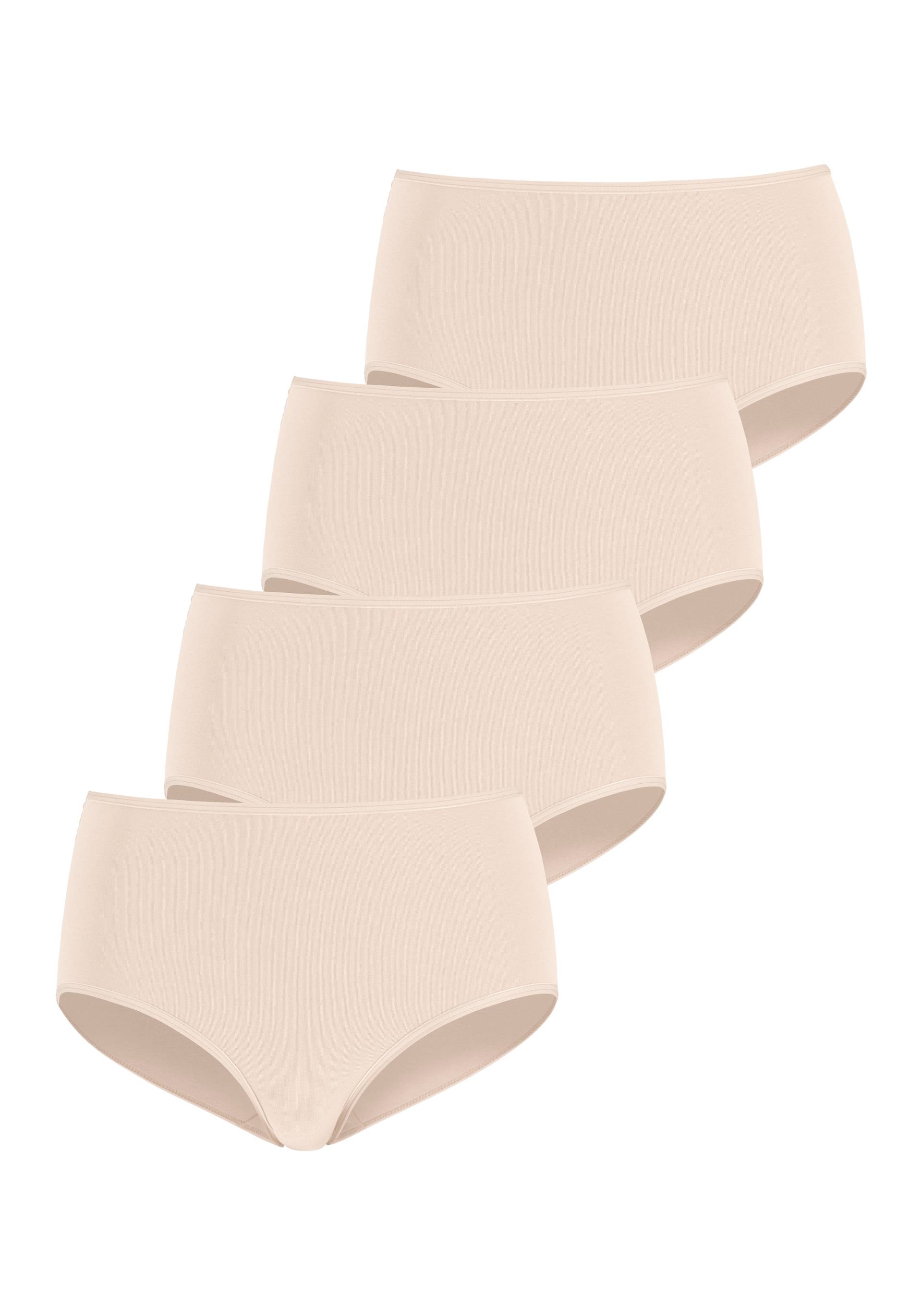 LASCANA Taillenslip, (4er-Pack), aus elastischer Baumwolle von Lascana