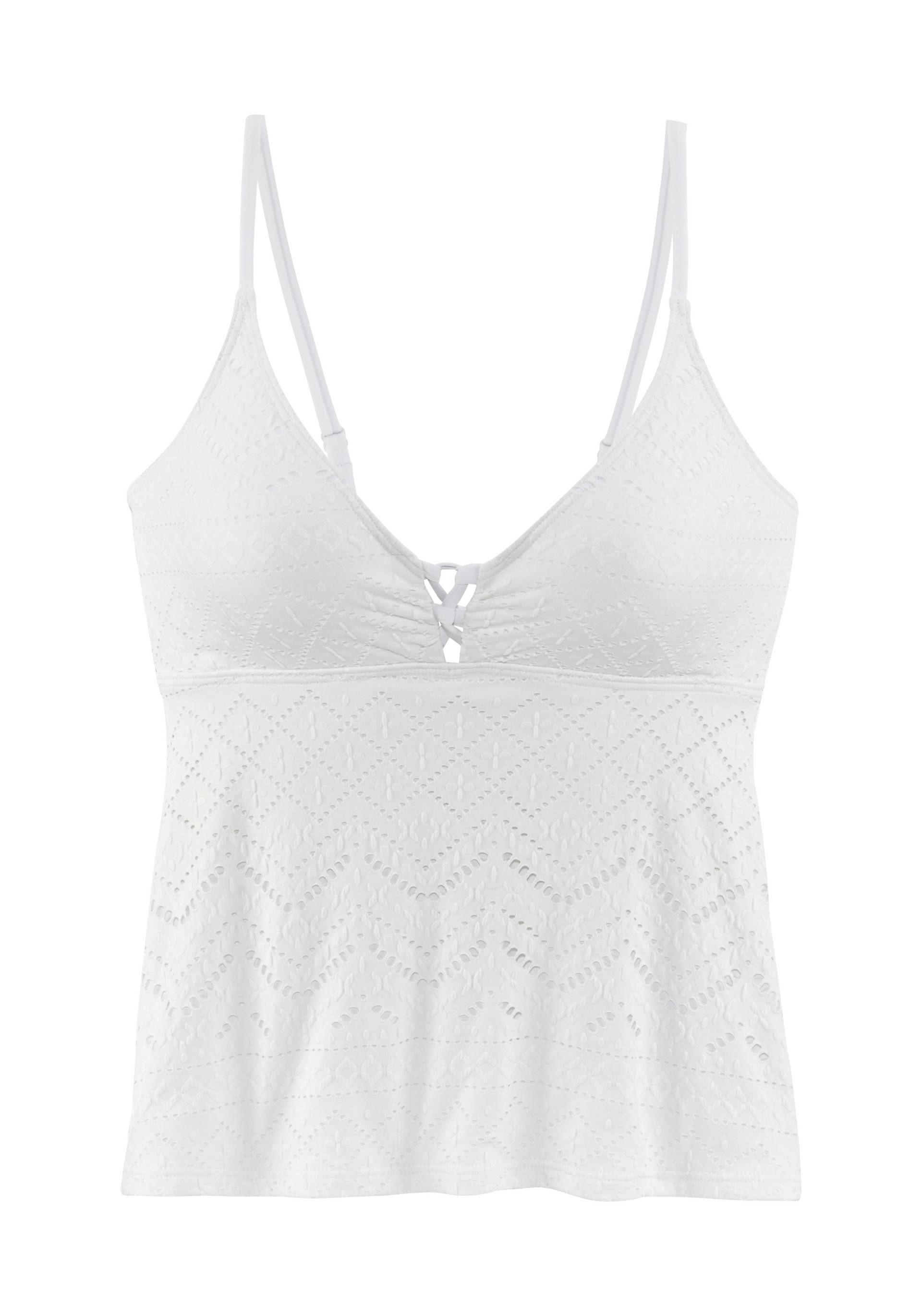 LASCANA Tankini-Top »Omara«, mit Lochstickerei von Lascana