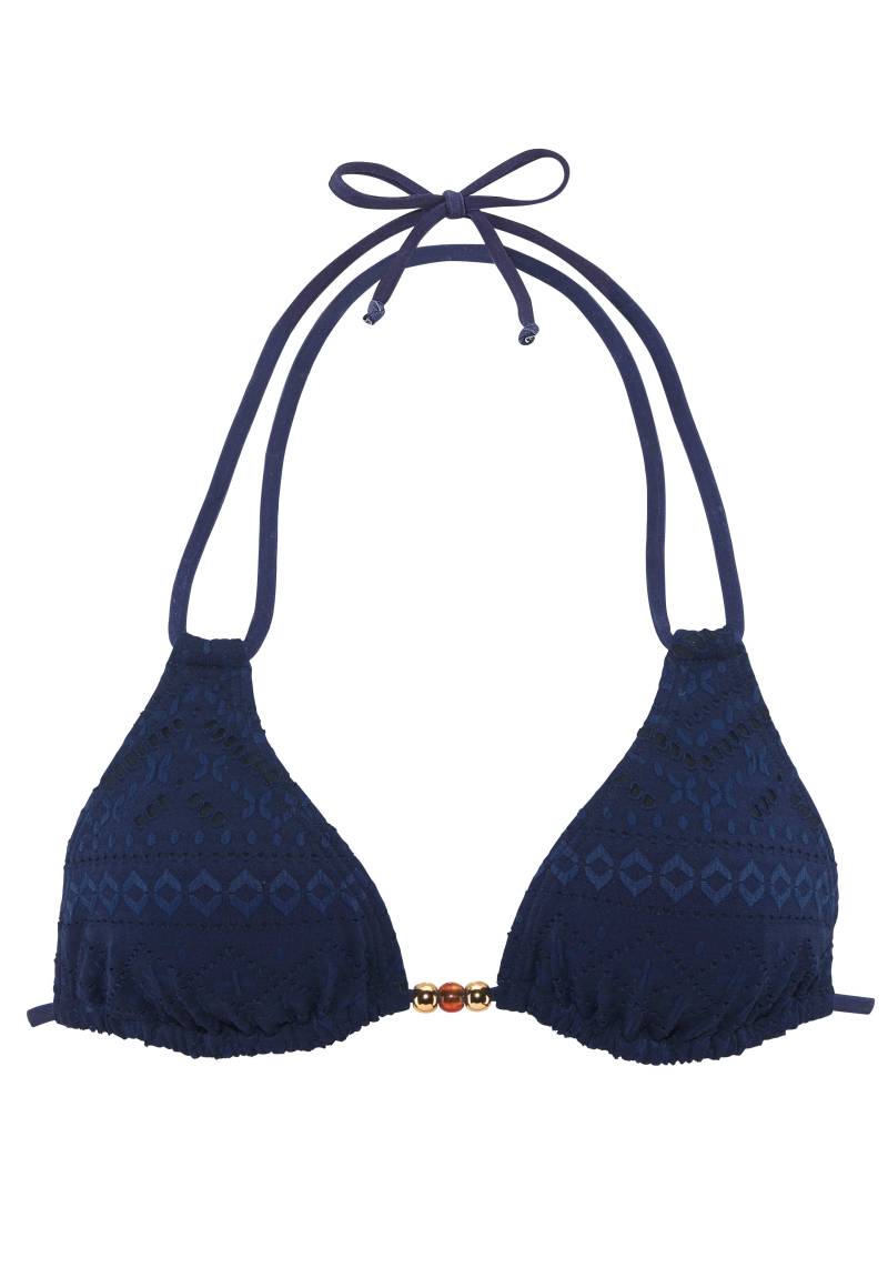 LASCANA Triangel-Bikini-Top »Omara«, mit Lochstickerei von Lascana