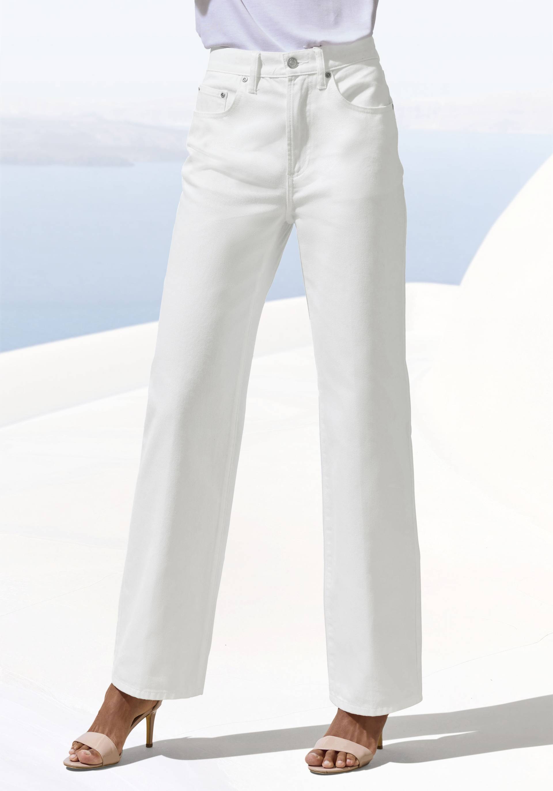 LASCANA Weite Jeans, mit hohem Bund und 5-Pocket-Style, Wide-Leg Jeans LASCANA Weite Jeans, mit hohem Bund und 5-Pocket-Style, Wide-Leg Jeans von Lascana
